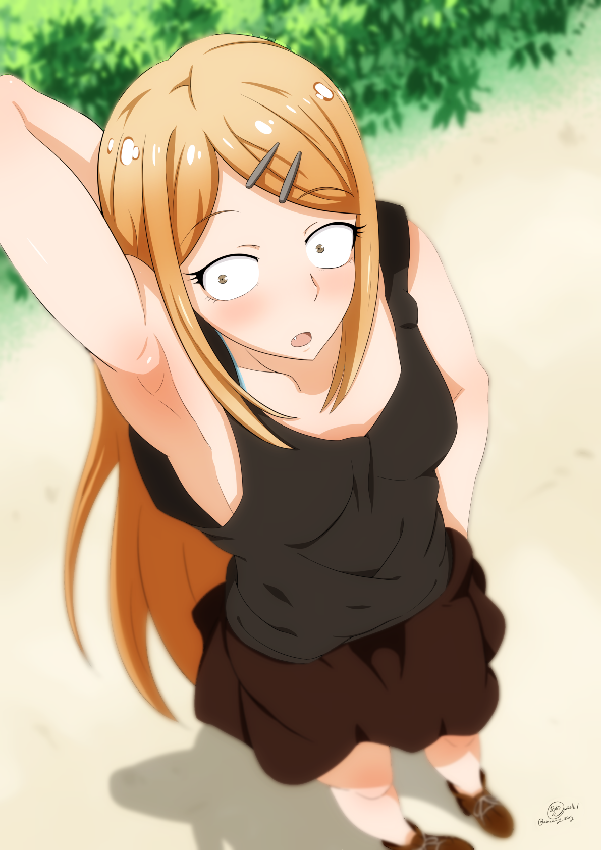 Saya Endou - Anime Art, Аниме, Dagashi Kashi, Endou Saya