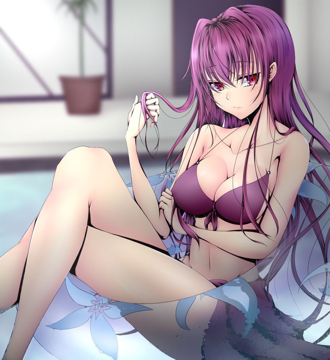 Anime Art - NSFW, Anime art, Anime, Art, Fate, Fate grand order, Scathach