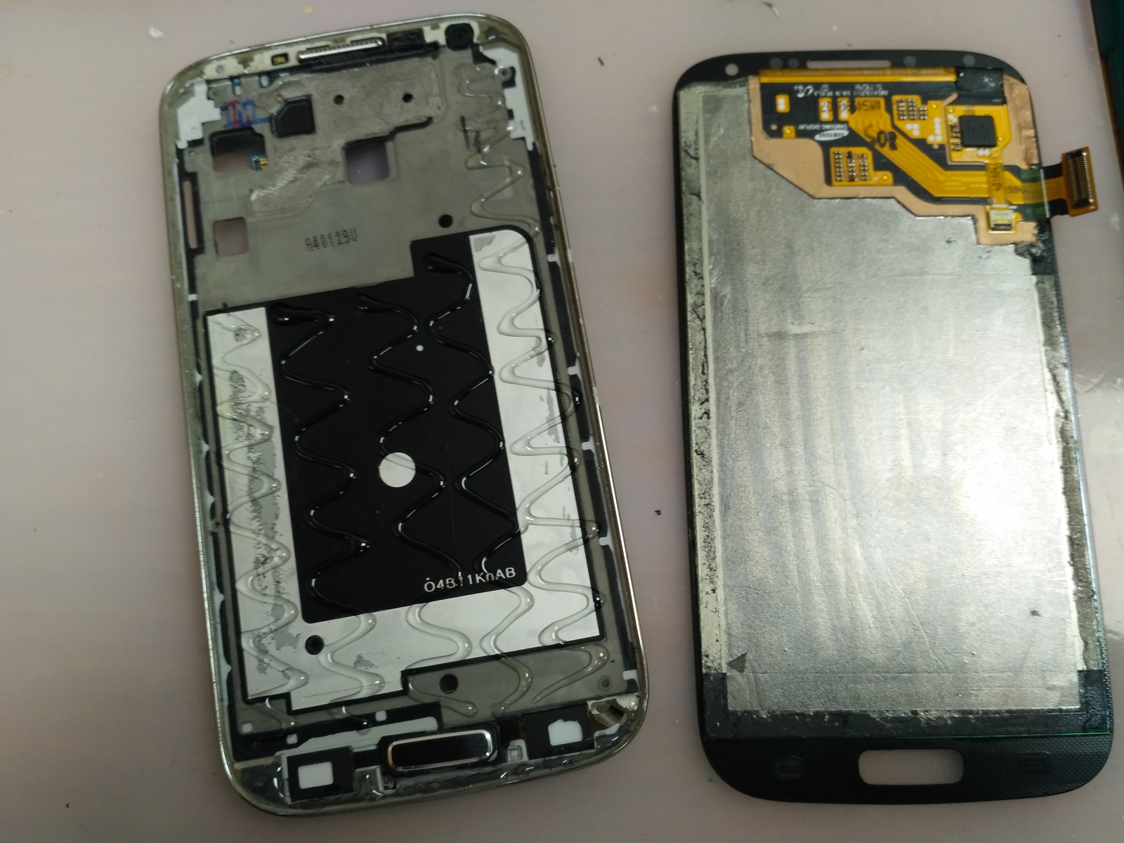 Galaxy S4 glass change. - My, Repair of equipment, Telephone, Longpost