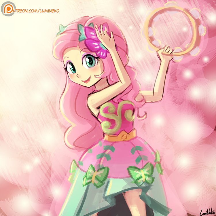 Fluttershy Rocks! - My Little Pony, Fluttershy, Equestria Girls, Legend of Everfree, Lumineko