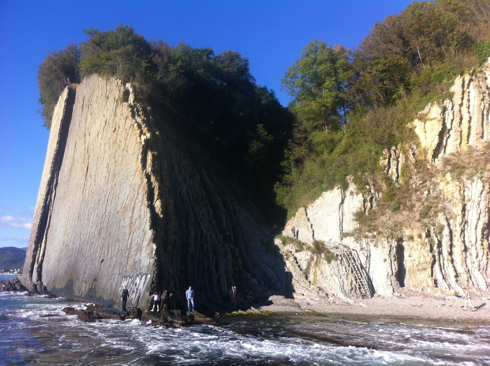 Kiseleva Rock - a natural monument of the Tuapse district of the Krasnodar Territory - My, , Kiselev Rock, My, Black Sea, Longpost, Photo, Text, Travels