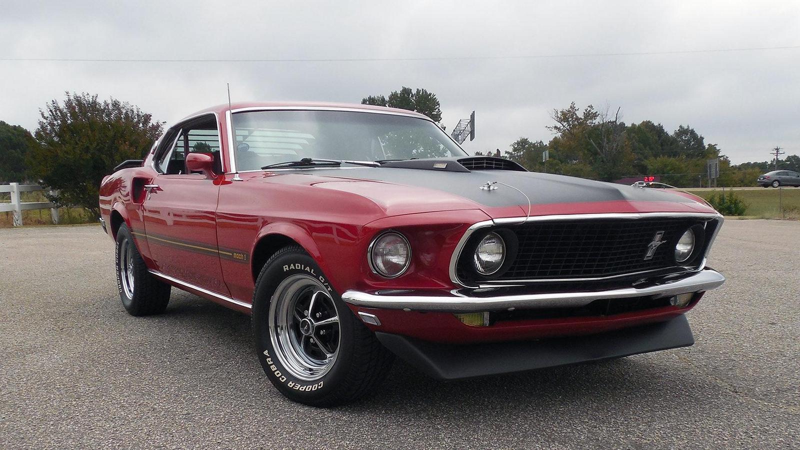 1969 FORD MUSTANG MACH 1 FASTBACK - Ford Mustang, Авто, Ретро, Красный, Опасные животные, США