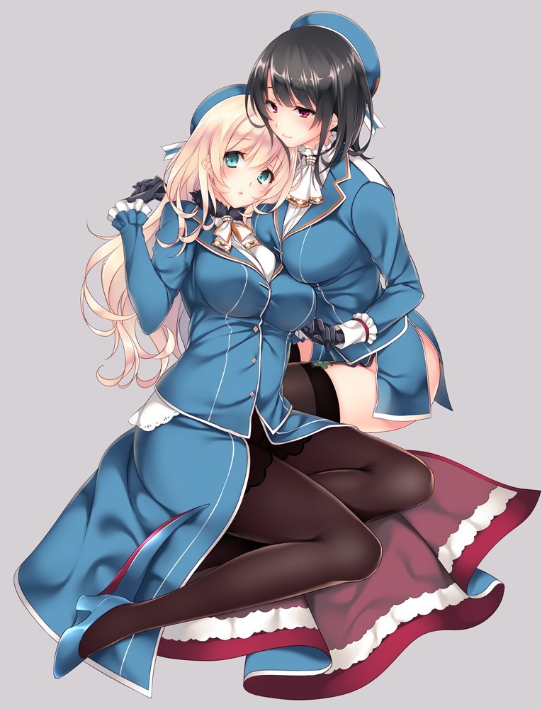 Takao-class - Аниме, Kantai Collection, Atago, Takao, Anime Art