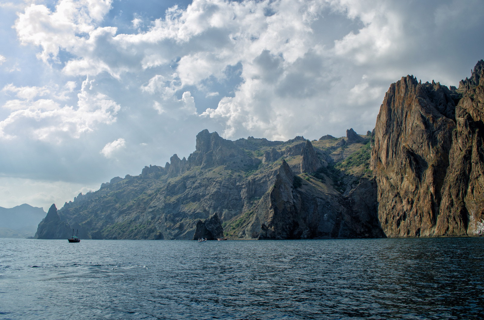 A bit of the Crimean coast - My, Nikon, Photo, Sea, The mountains, Shore, Longpost