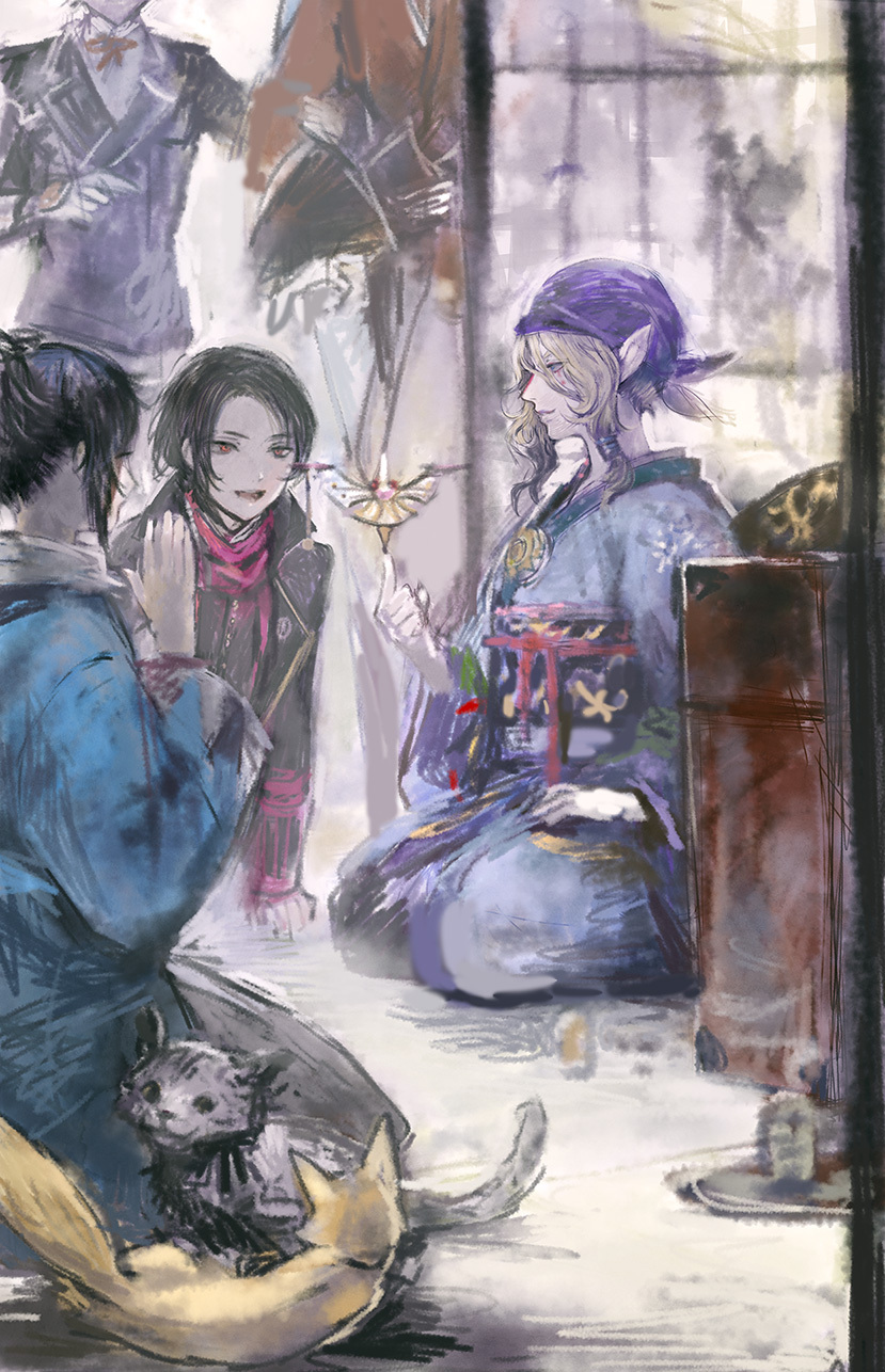 The Medicine Seller - Anime, Anime art, Crossover, Touken Ranbu, , , , 