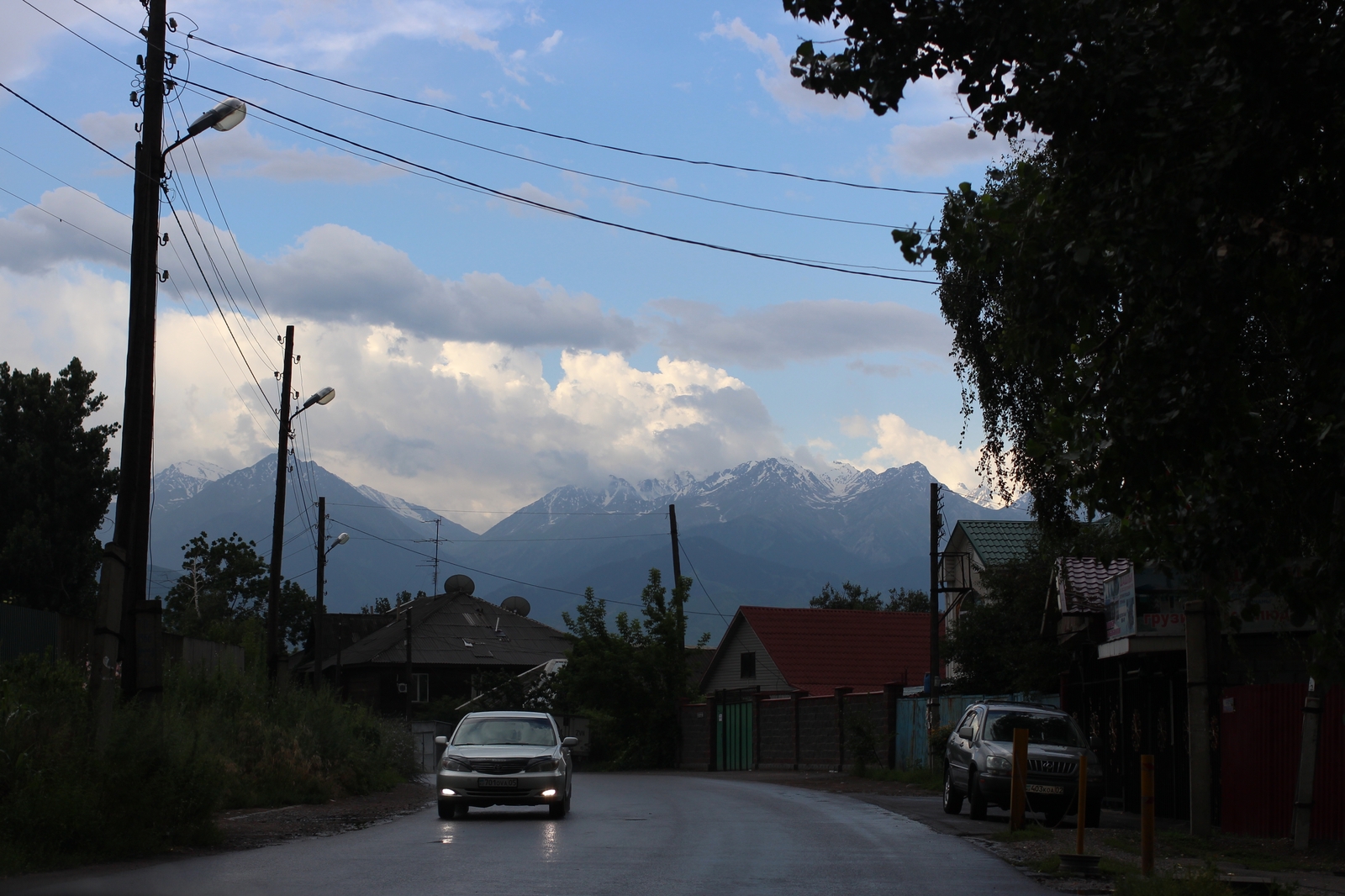 City at the foot of the mountains - My, Town, The mountains, Kazakhstan, My, Longpost