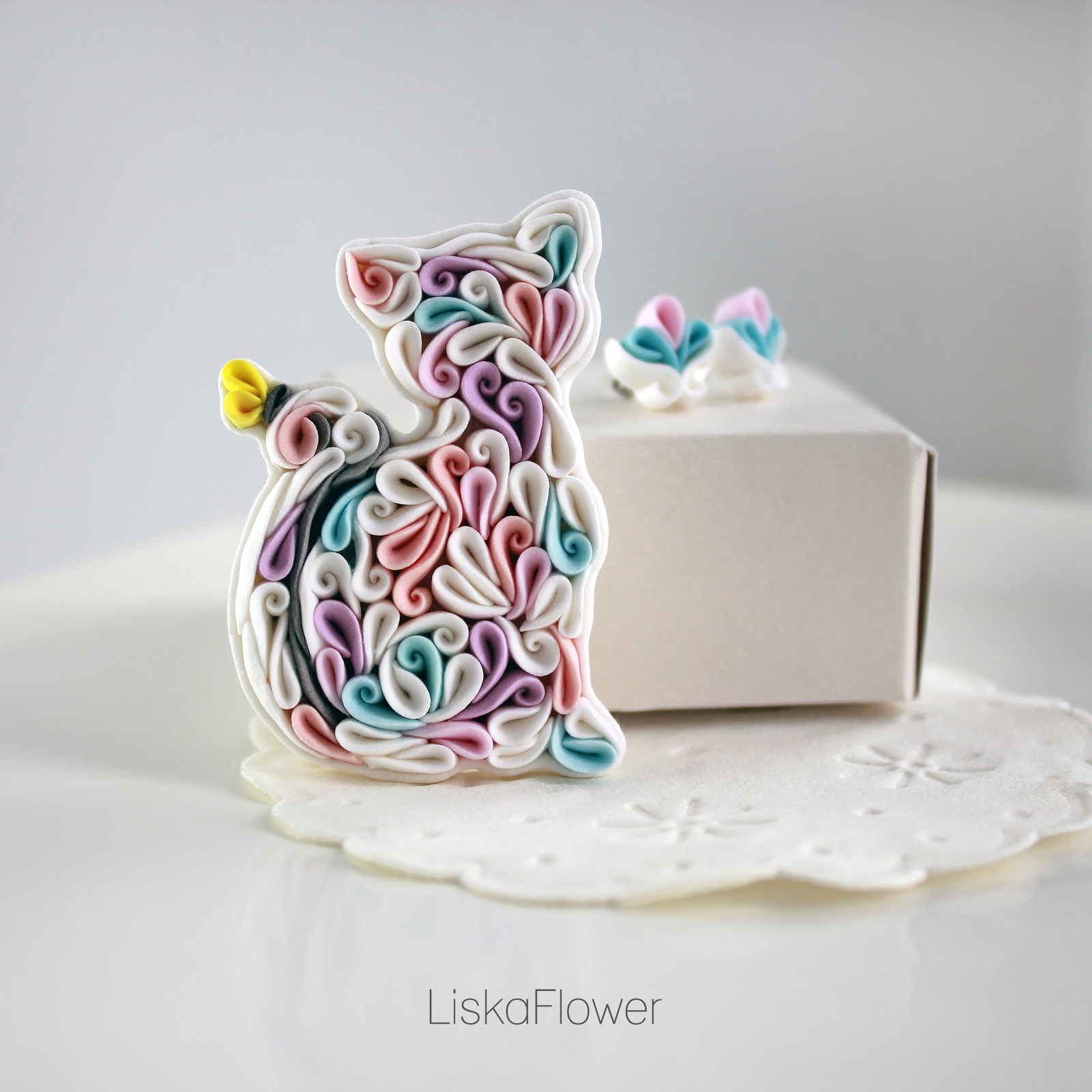 New decorations, kitties - My, Handmade, Polymer clay, Creation, cat, Paws, Longpost