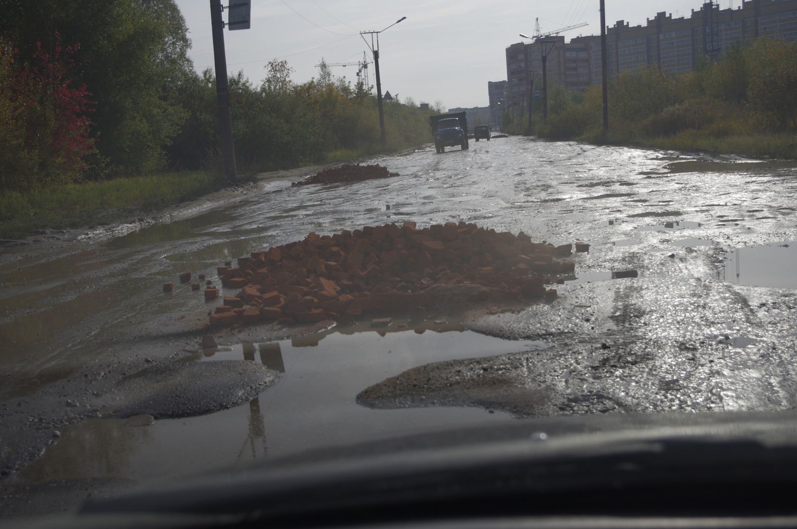 Yoshkin's cat and Yoshkin's roads. - My, Yoshkar-Ola, Road, cat, Drive