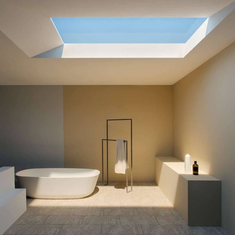 Источник света в комнате. Светильники COELUX. Искусственное небо. Естественное освещение в интерьере. Освещение в ванной комнате. Освещение в ванную комнату на потолок.