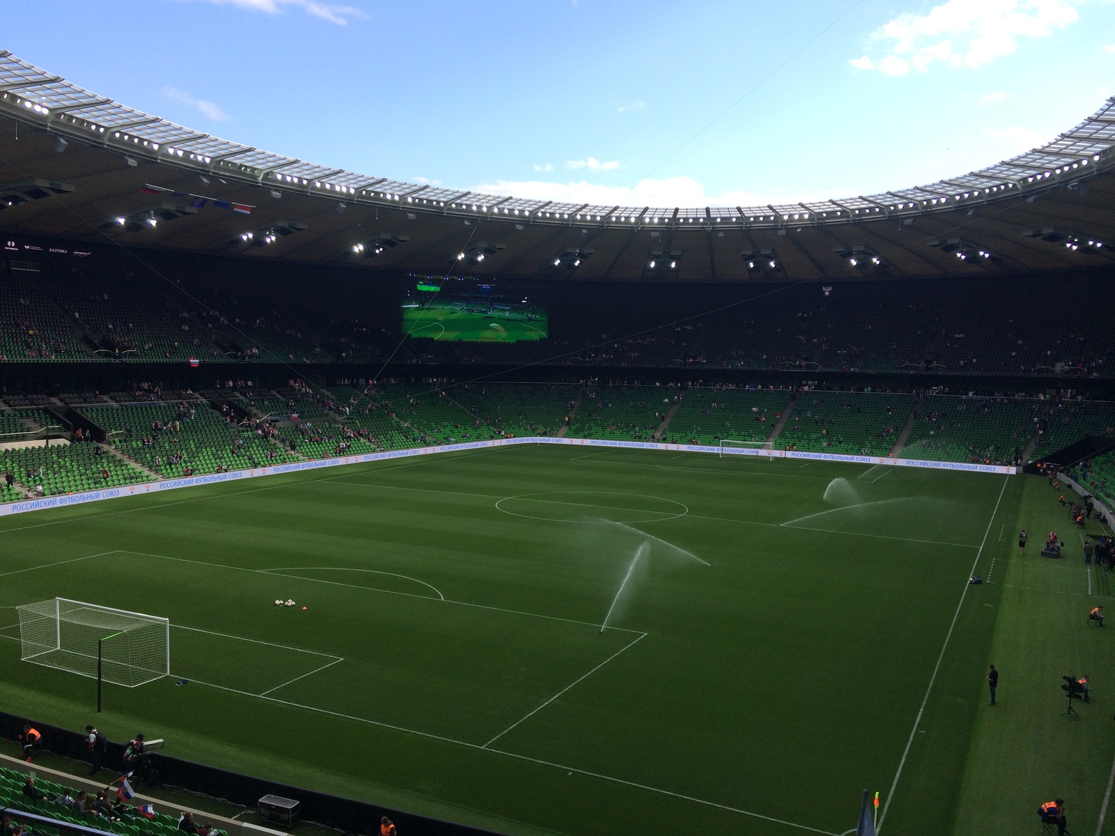 The best stadium in Russia. FC Krasnodar stadium. It seems to be alive. Super - My, Stadium, Football