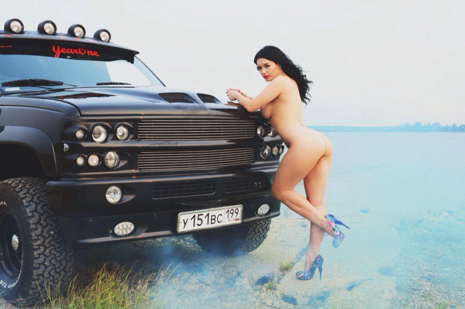 I love this car, 'Barbos') - NSFW, My, Malina, Auto, My, Girls, Boobs, Longpost