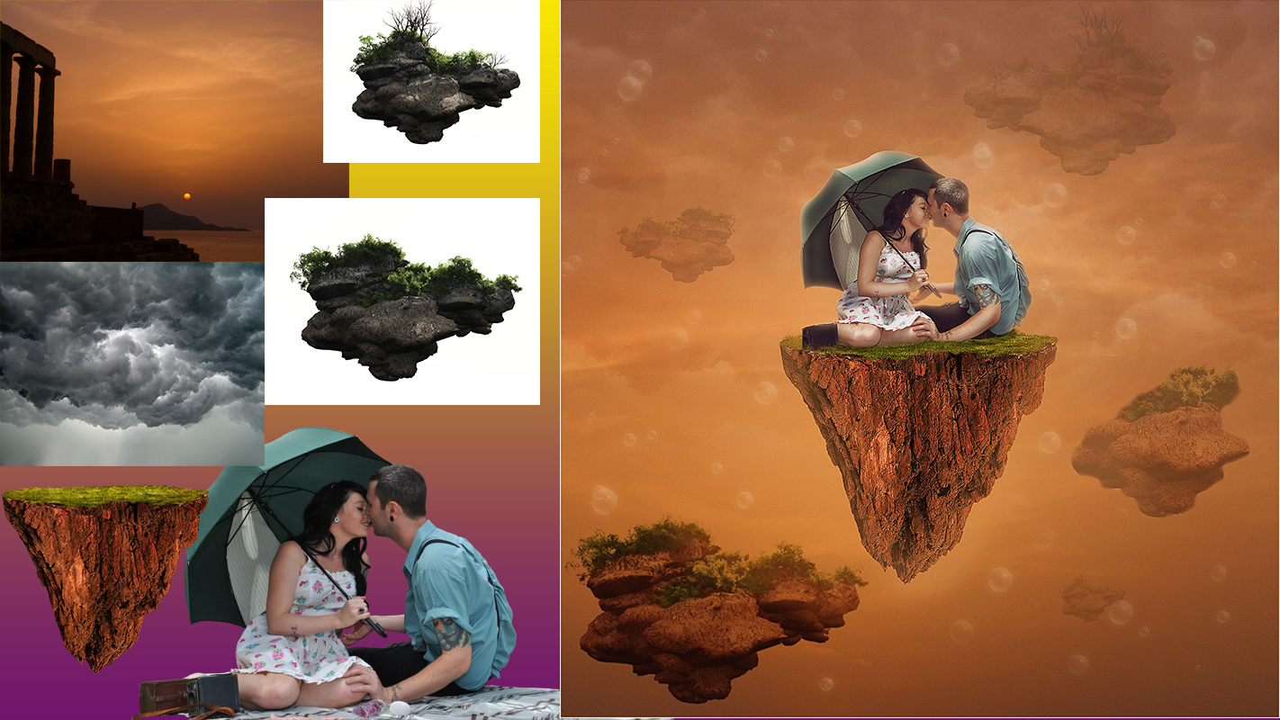 My work in photoshop. - My, Photoshop, Photoart, Collage, The photo, Design, Longpost, Photomanipulation