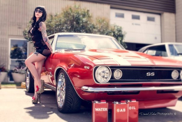 1967 Chevrolet Camaro SS - Auto, Chevrolet camaro, Beautiful girl, Red, Chevrolet, USA, Muscle car