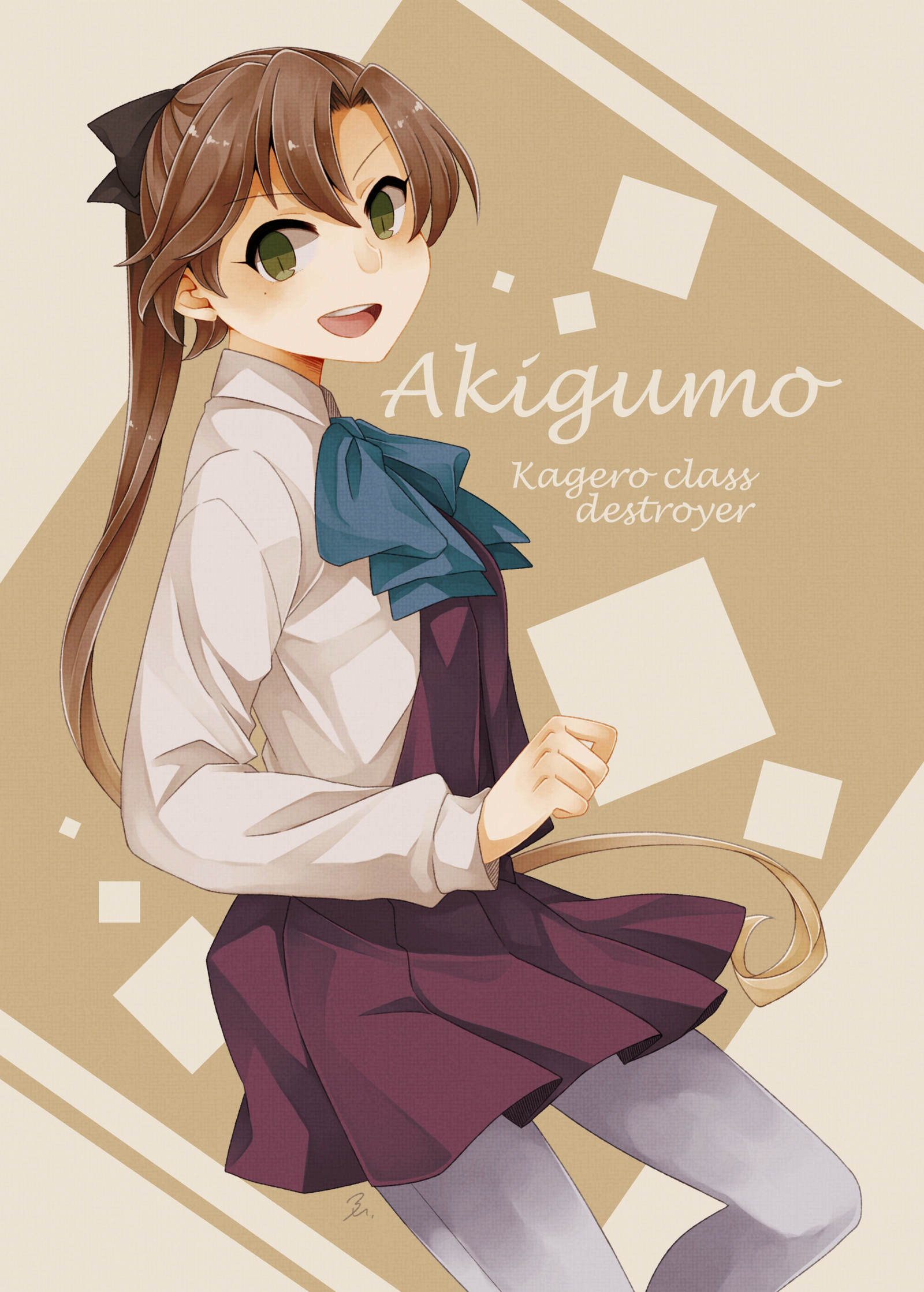 Yugumo class destroyers - Kantai collection, Anime art, Kanmusu, , Makigumo, Kazagumo, Akigumo, Longpost