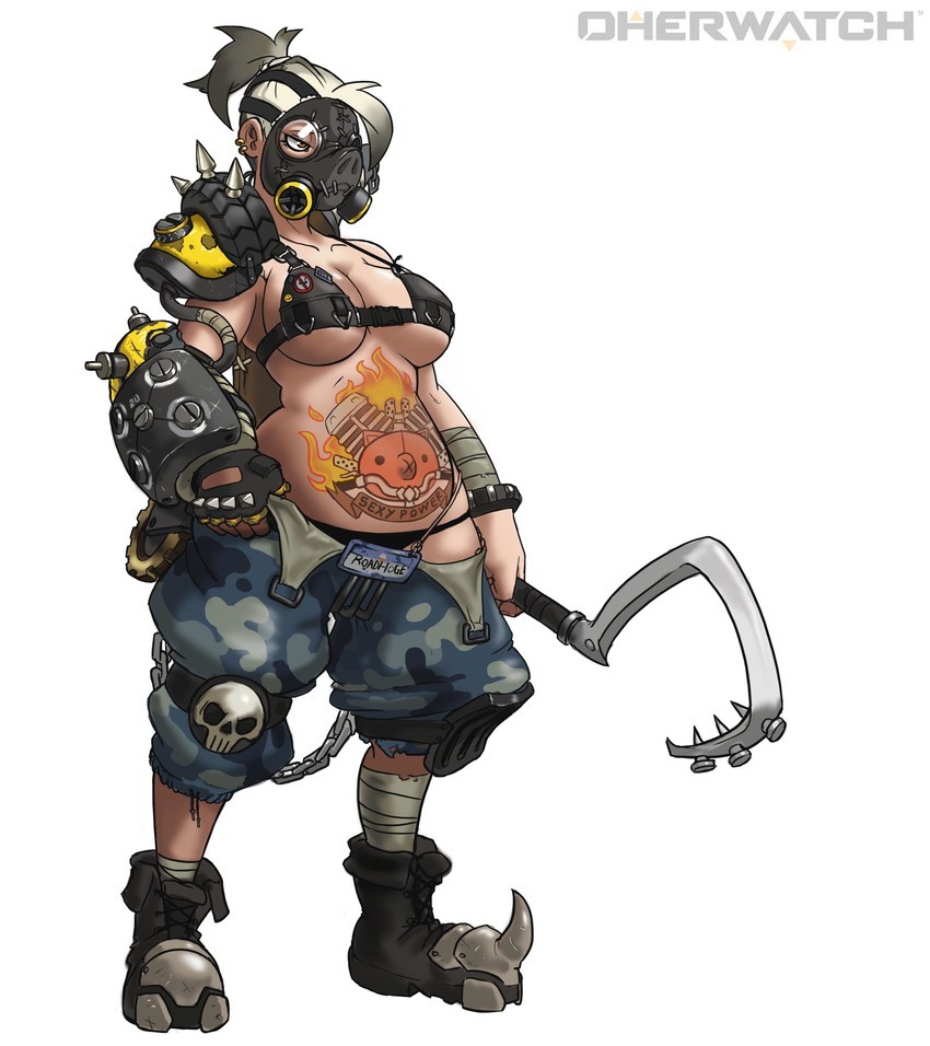 Rule 63 - Rule 63, Games, Overwatch, Blizzard, Hanzo, Junkrat, Roadhog, Zenyatta, Longpost