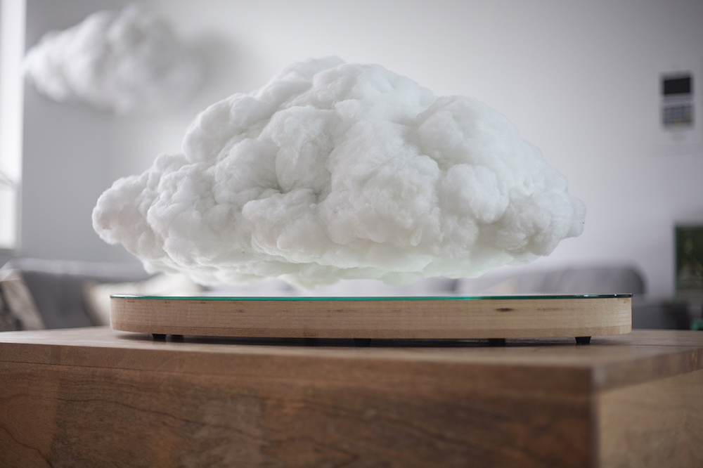 Speaker in the form of a home cloud with lightning. - Longpost, Technologies, Гаджеты, Science and technology, Clouds, Video, GIF