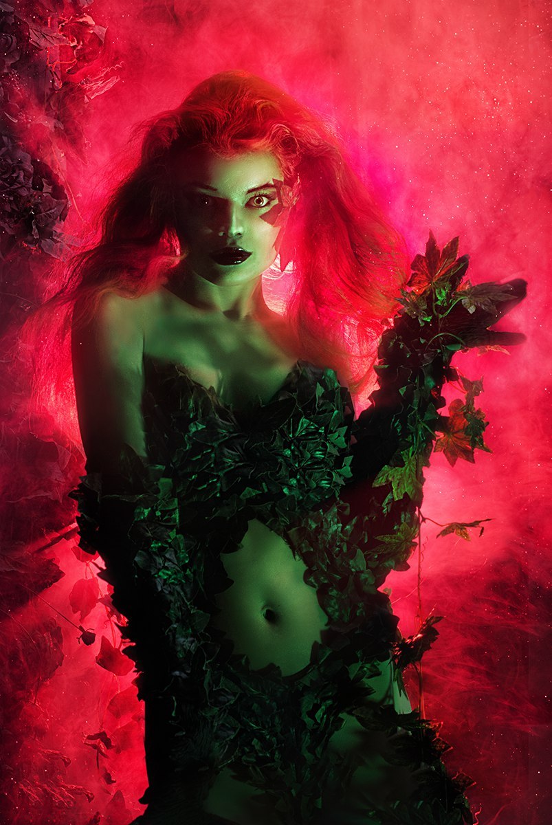 Evening photoset Poison Ivy. - Cosplay, Girls, Comics, Models, The photo, Batman, Poison ivy, Longpost, Dc comics