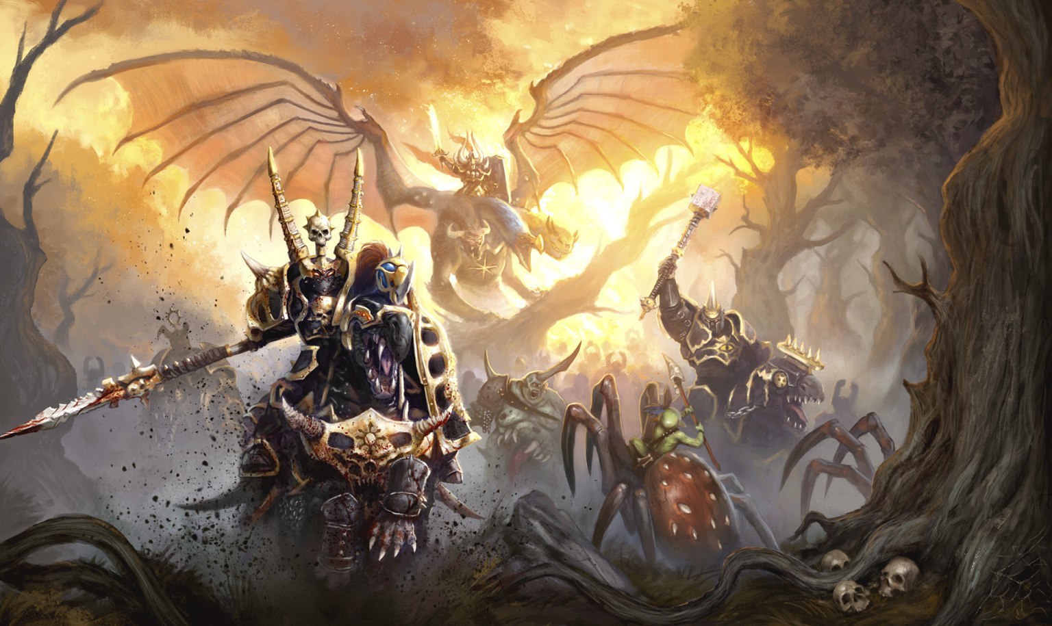 For the Dark Gods! - Warhammer: age of sigmar, Warhammer, Chaos, Art, A selection, Longpost