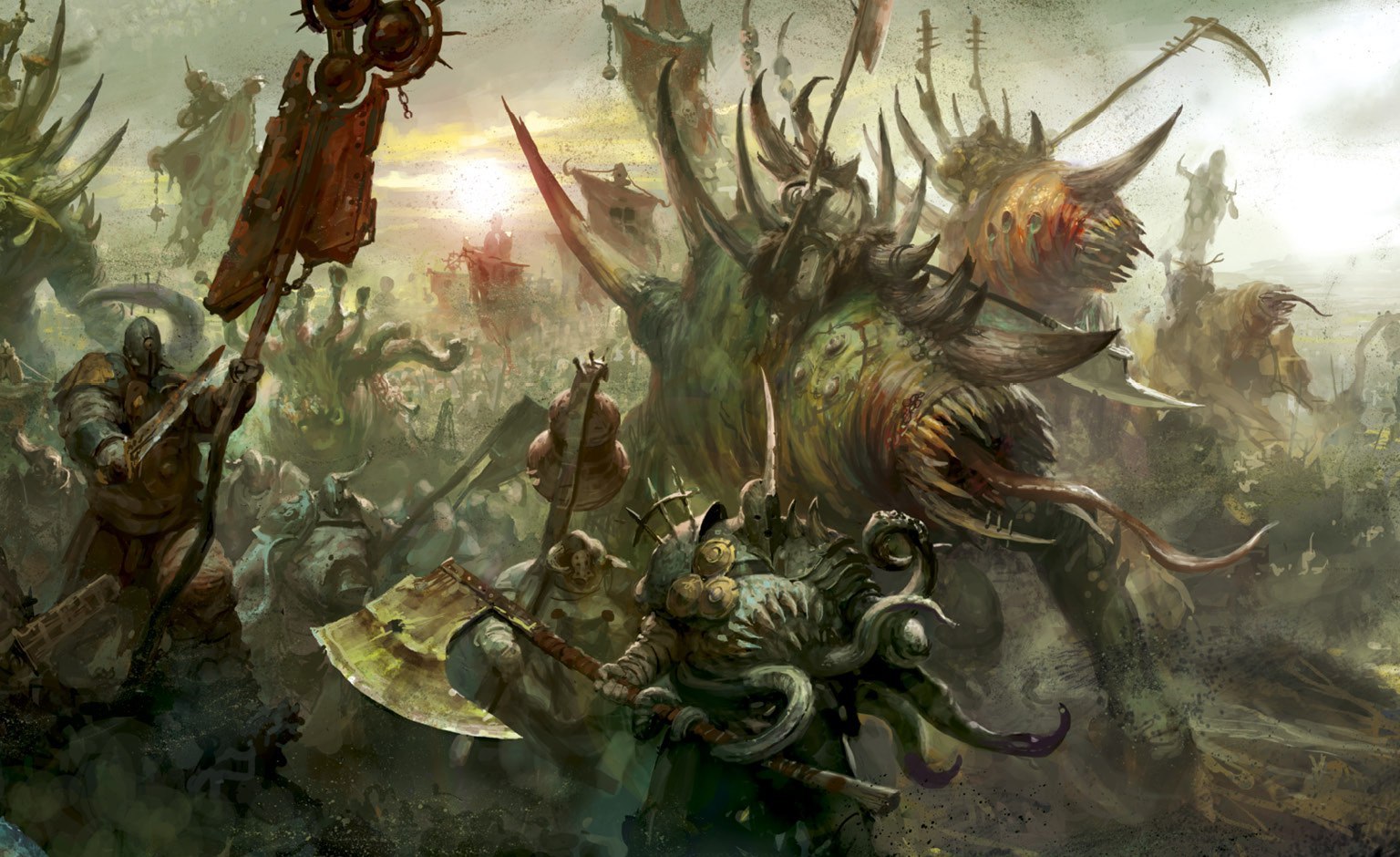 For the Dark Gods! - Warhammer: age of sigmar, Warhammer, Chaos, Art, A selection, Longpost