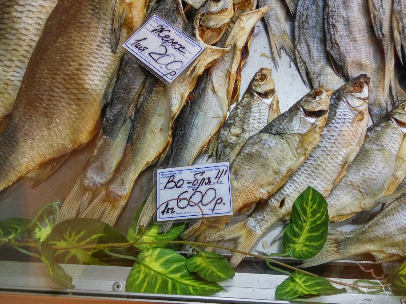 Ценники на рыбу