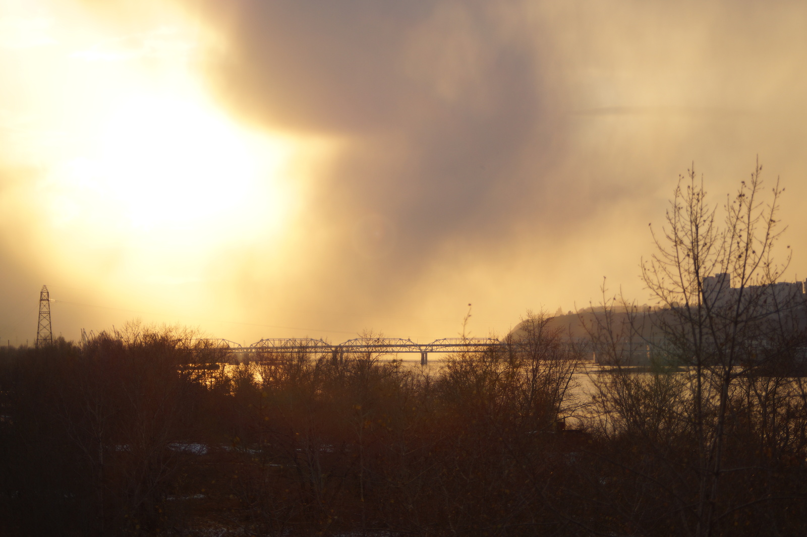 City walk - My, Town, Walk, Autumn, Snow, Krasnoyarsk, Longpost