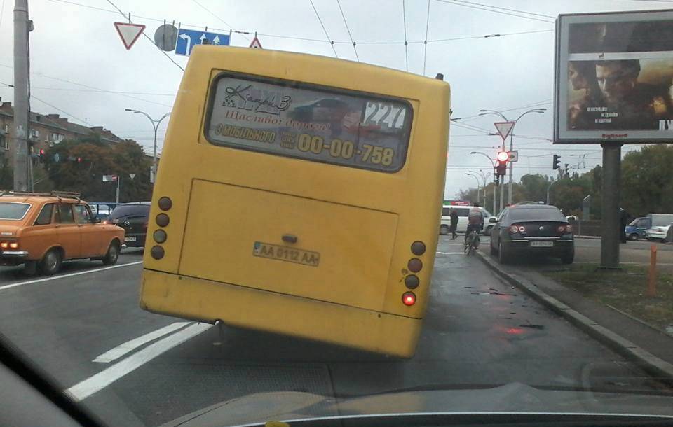 Minibus in Kiev - Minibus, Kiev, Photo, Road, Transport, Overload, Rush hour