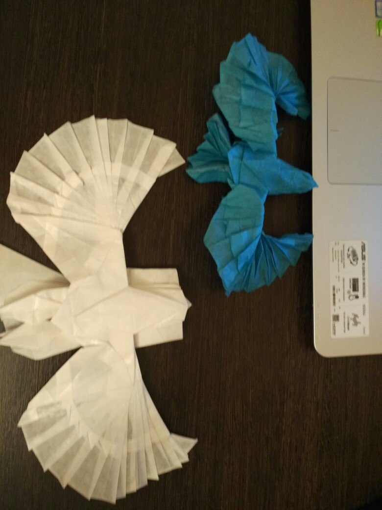 Eagle. - My, Eagle, Origami, Shaping, Calque, Longpost