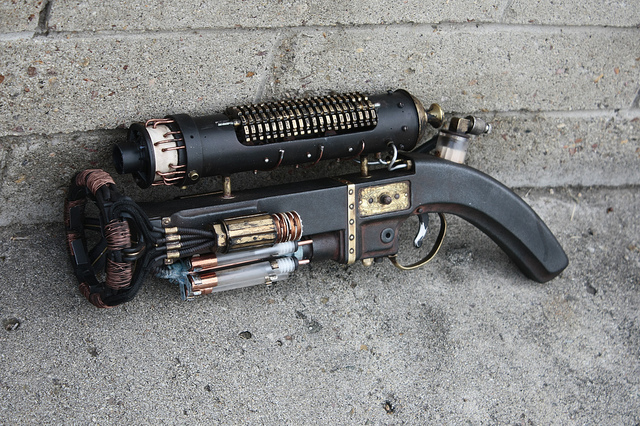 Pistol - Craft, Steampunk, Longpost, Pistols, Weapon