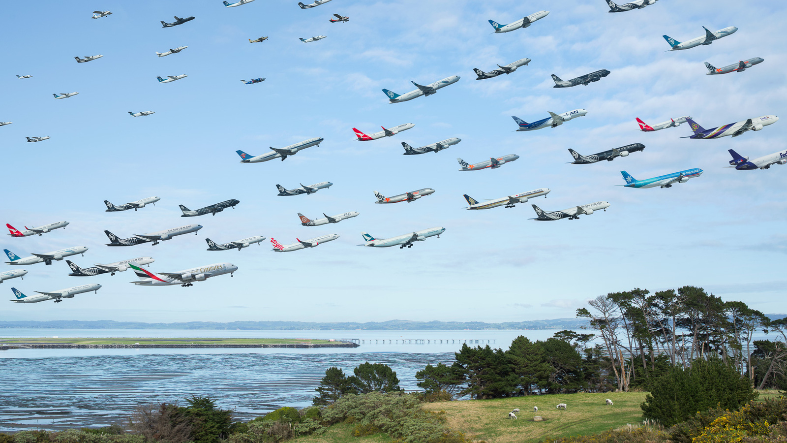 A man took pictures of planes taking off all over the world for a year - Airplane, The photo, Longpost