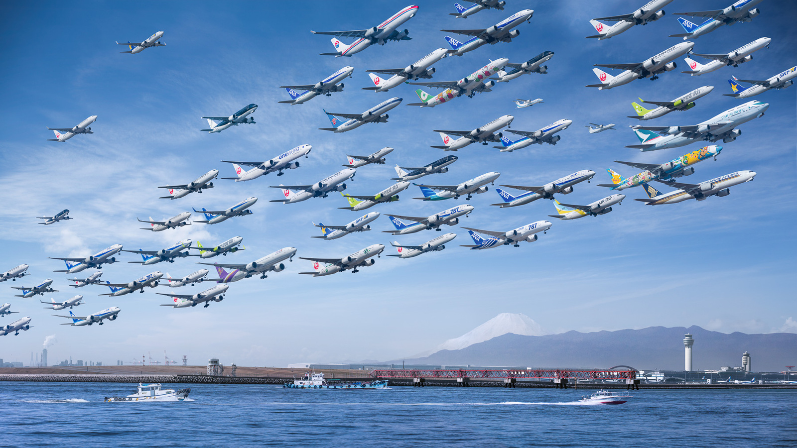 A man took pictures of planes taking off all over the world for a year - Airplane, The photo, Longpost