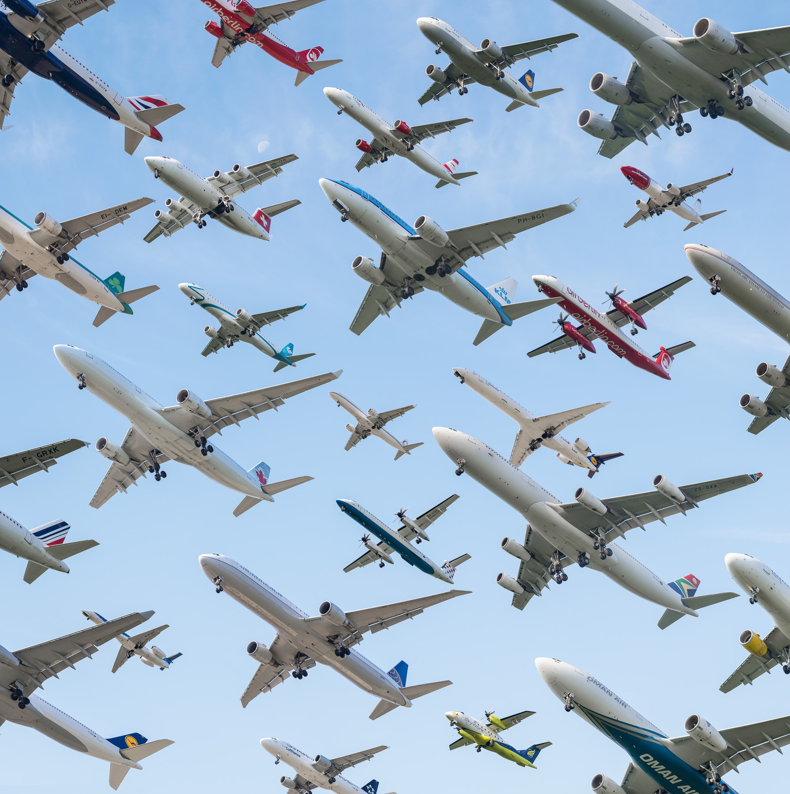 A man took pictures of planes taking off all over the world for a year - Airplane, The photo, Longpost