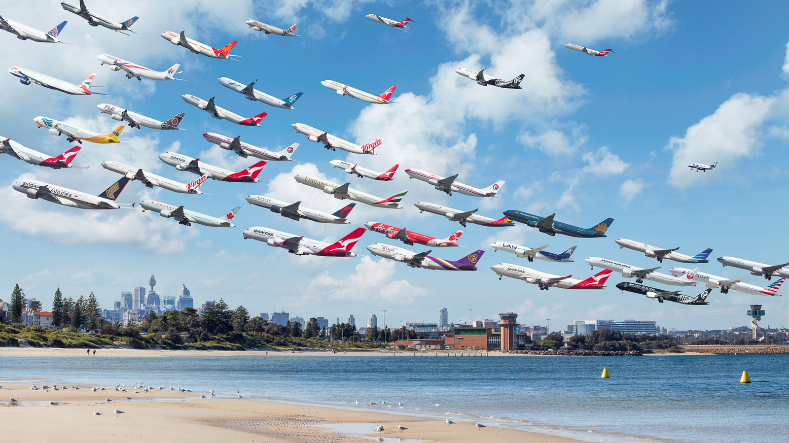 A man took pictures of planes taking off all over the world for a year - Airplane, The photo, Longpost