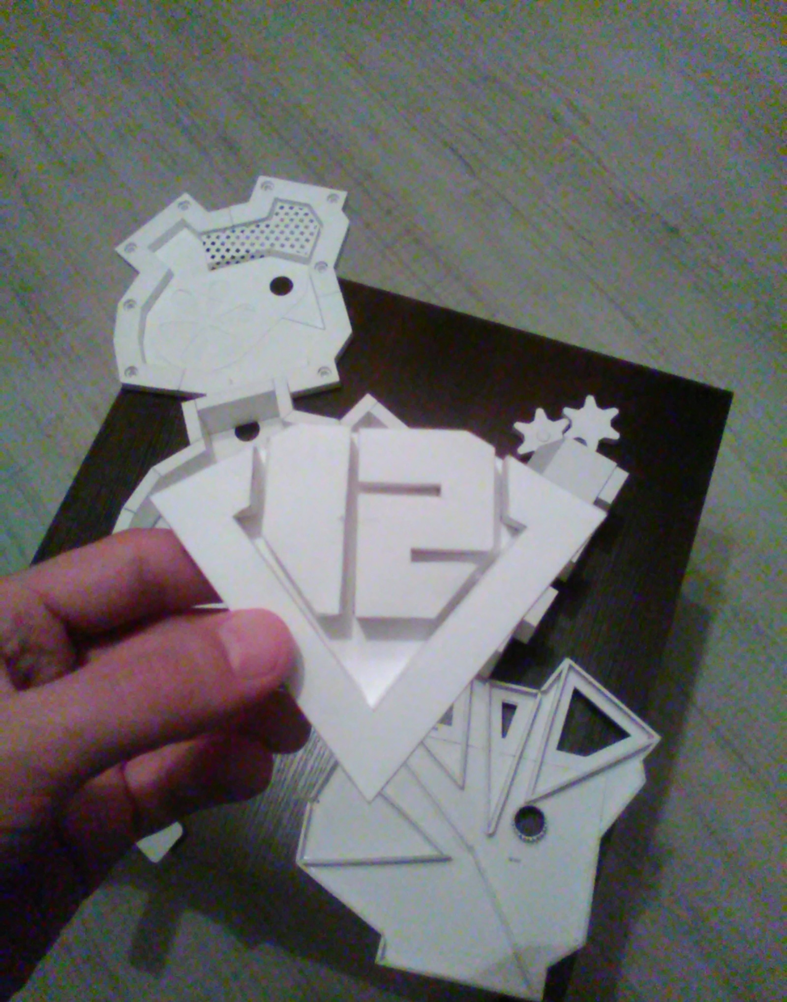 Engine V12 made of paper with elements of mechanics.Part II - My, Papercraft, V12, Video, Longpost