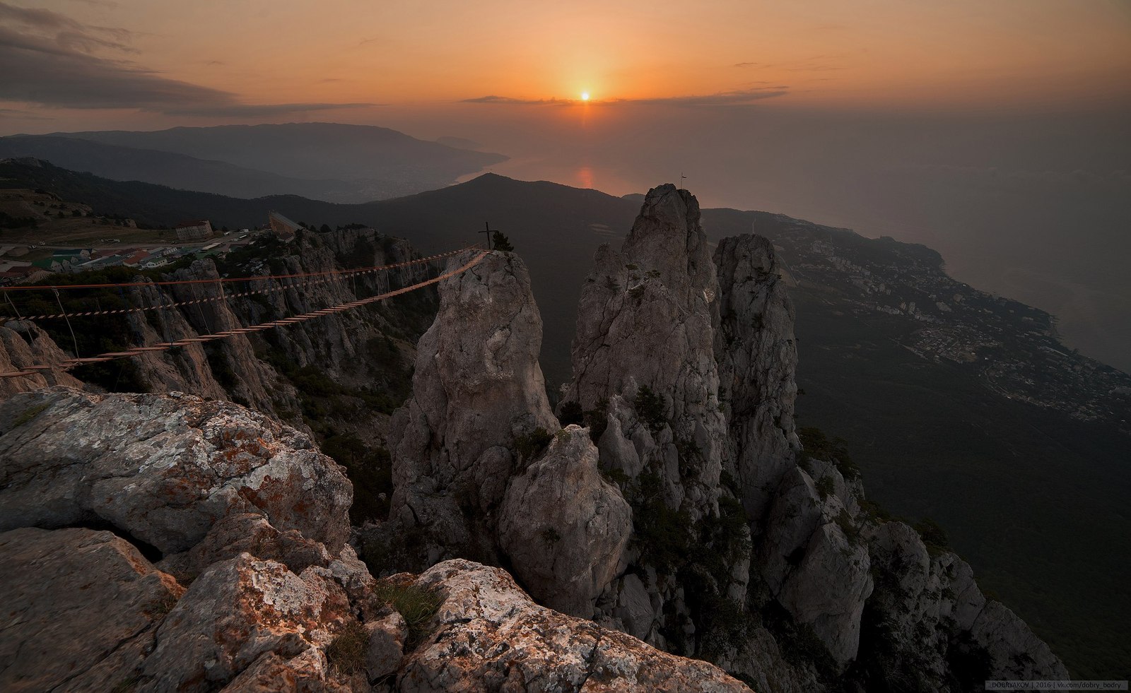 Teeth of Ai-Petri at dawn - My, Crimea, The mountains, Landscape