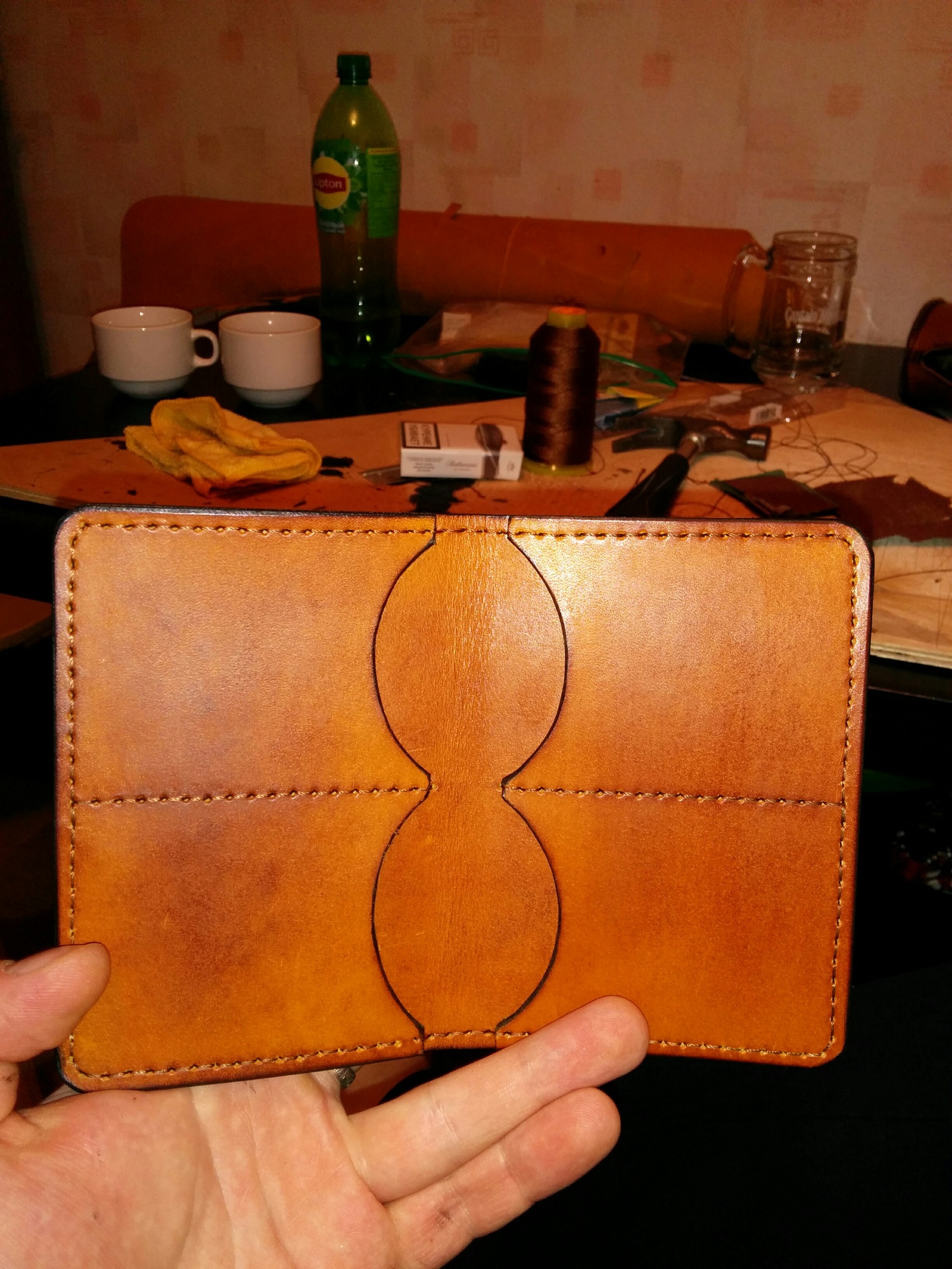 Leather products. - My, Leather, Leather products, , Handmade, Wallet, Wallet, Case for phone, Longpost