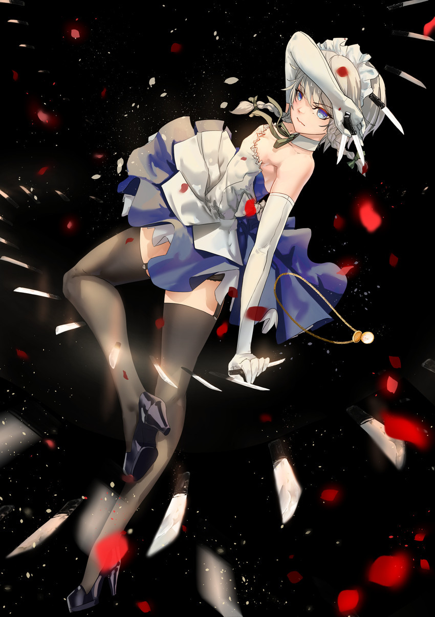 By  lucifer301 - Аниме, Anime Art, Touhou, Izayoi Sakuya