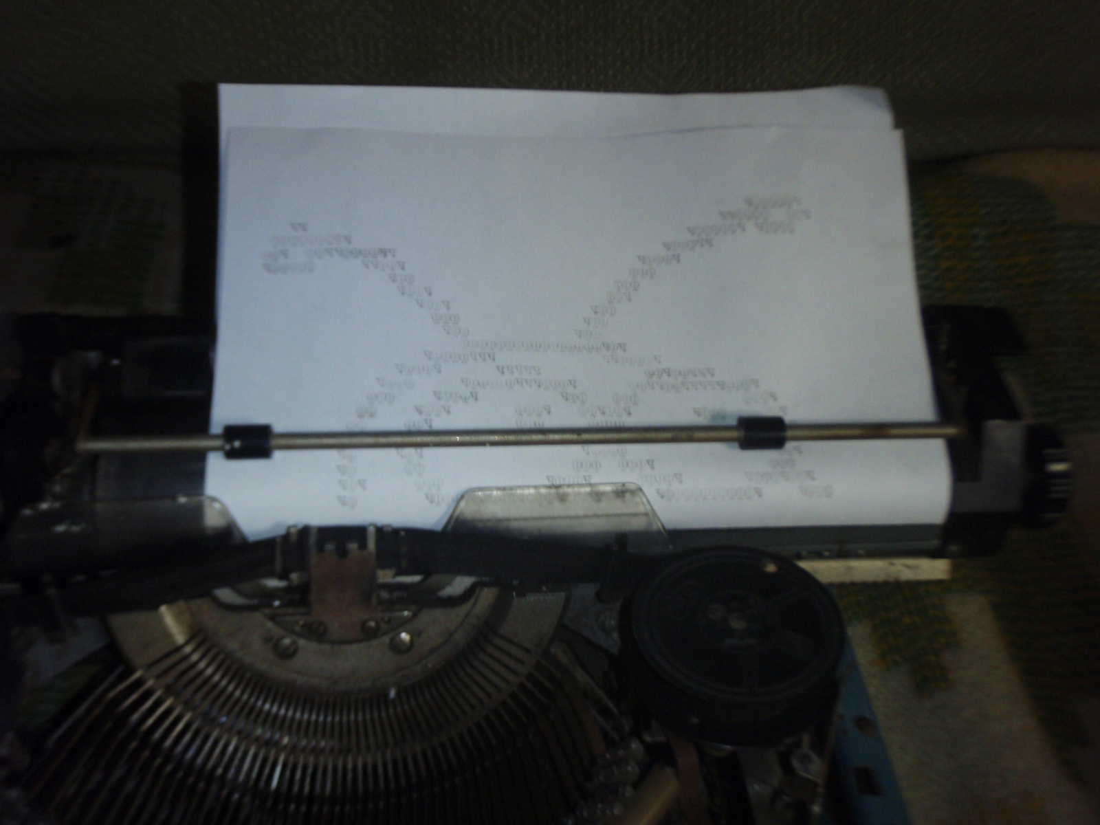 ASCII ART on a typewriter - My, ASCII Art, My, Flight, Moby, ASCII