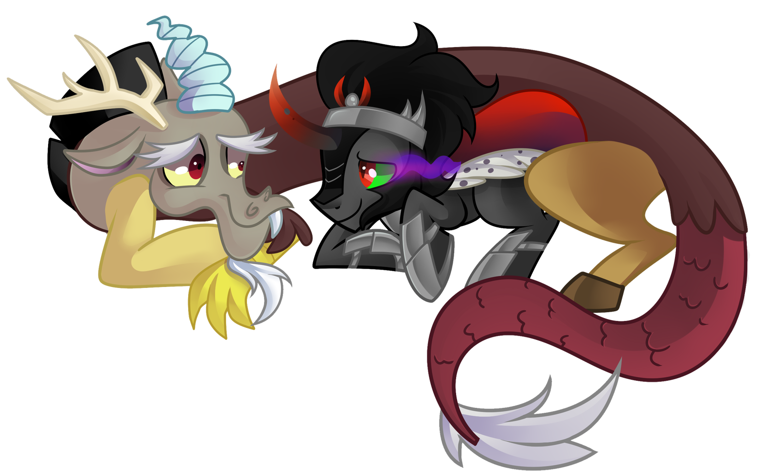 Discord and Sombra - My little pony, Discord, King sombra, MLP gay, Shipping