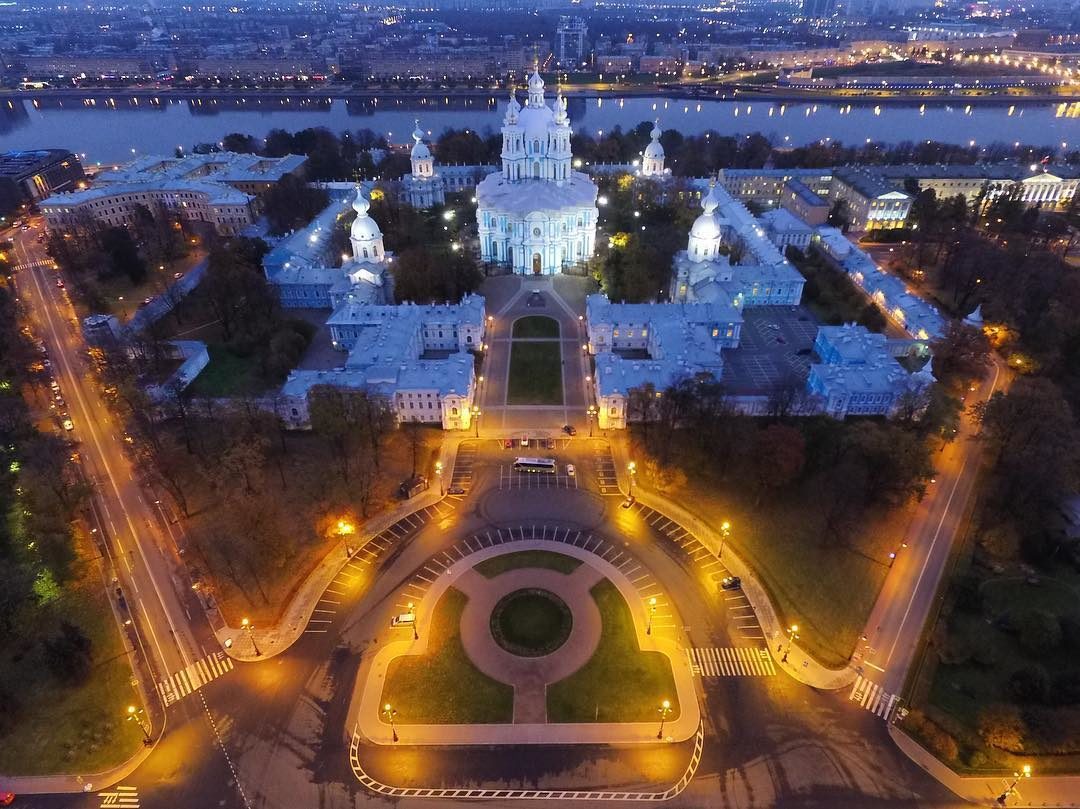 Смольный собор, площадь Растрелли (СПб)... | Пикабу