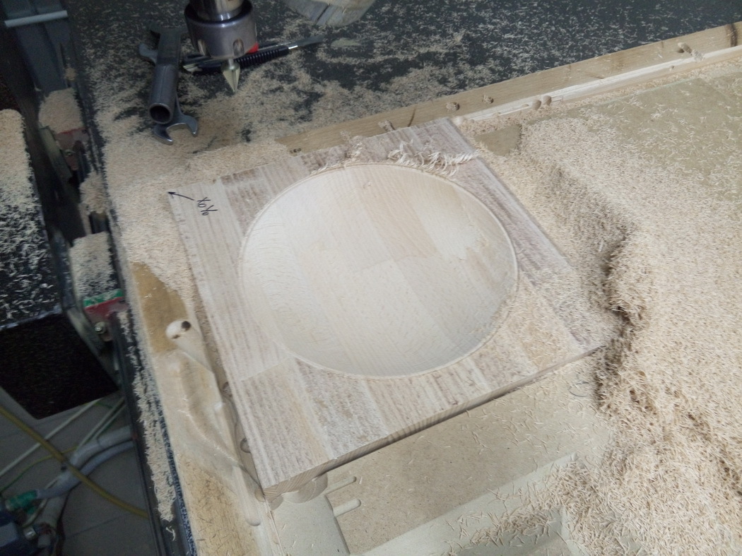 Decorative plate on a CNC machine - My, CNC, , Milling, Woodworking, Video, Longpost