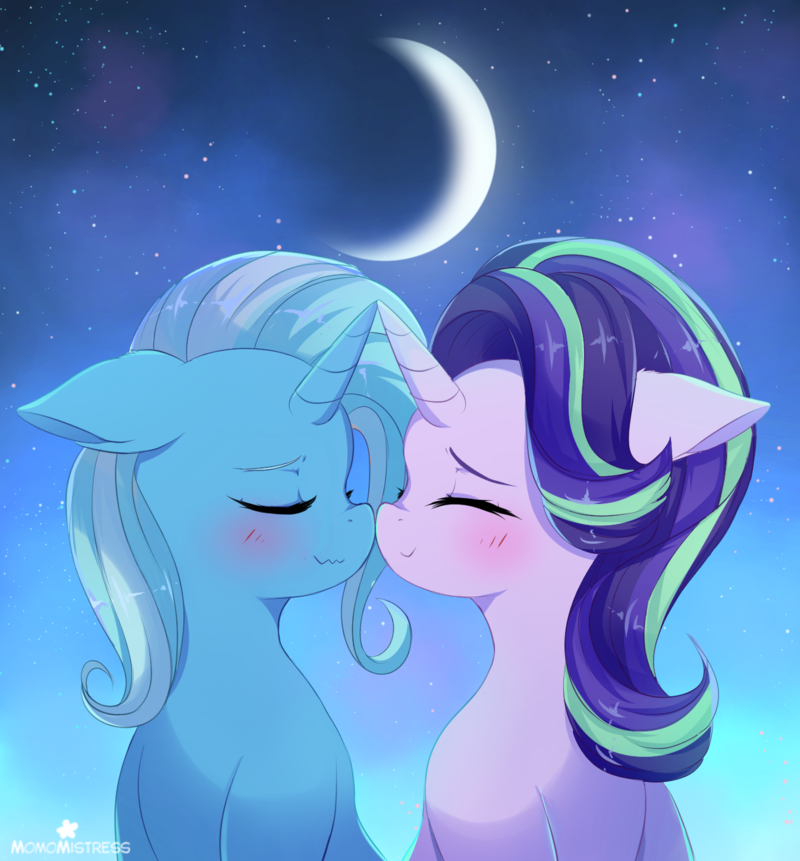 Starlight Moon - My Little Pony, MLP Lesbian, Шиппинг, Starlight Glimmer, Great and powerful trixie, Trixie