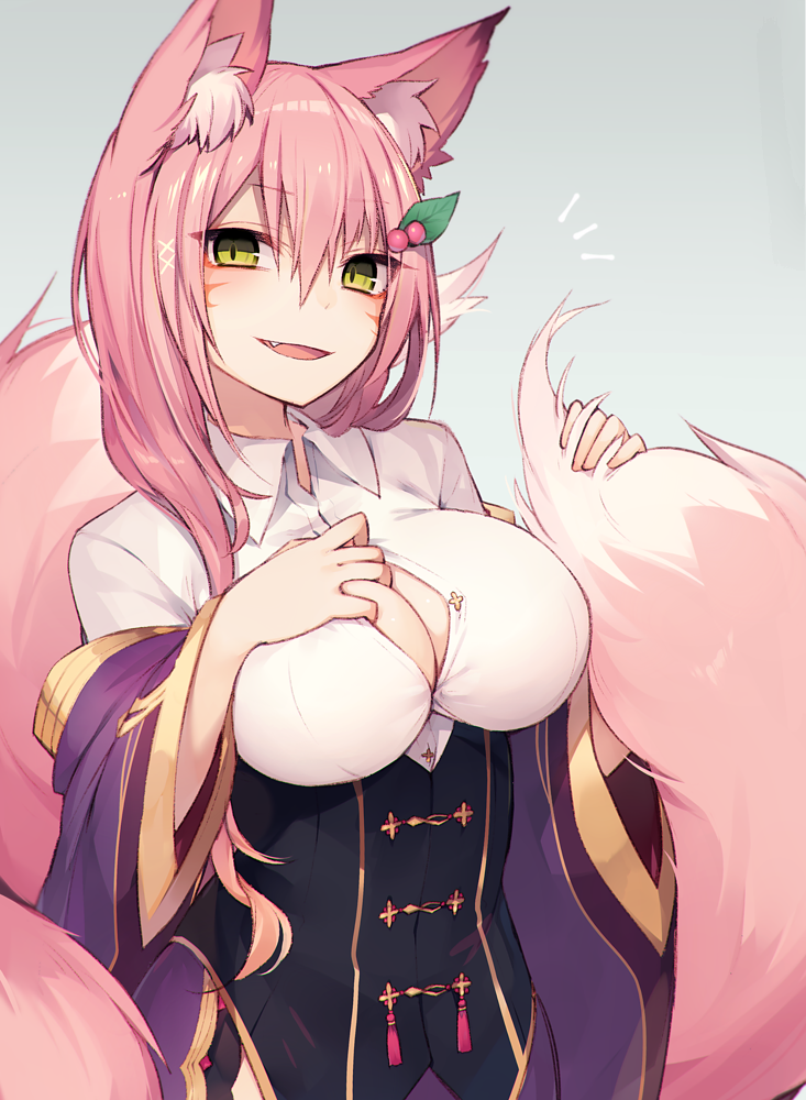 Kitsune art. - Anime art, Anime original, Art, Anime, Neko, Kitsune