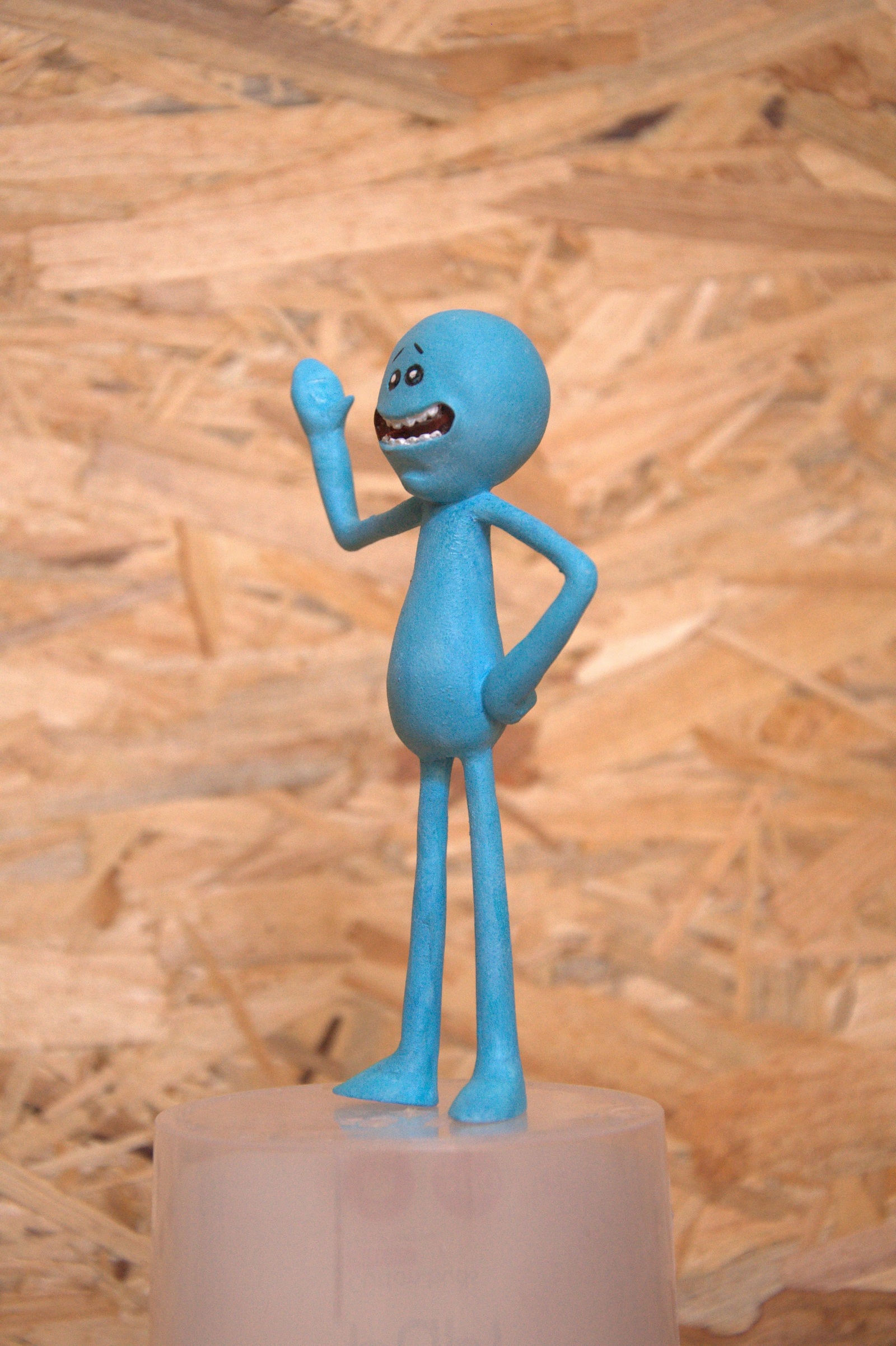 Mr Meeseeks from Rick and Morty - My, Mr. Misix, , Rick and Morty, Rick and mory, Figurine, Longpost, Figurines