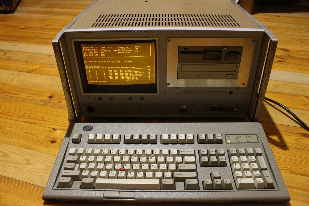 Homemade monoblock computer in a case from a device for studying frequency response Kh1-53 - Radio amateurs, Vintage, Fallout, Computer, , Longpost