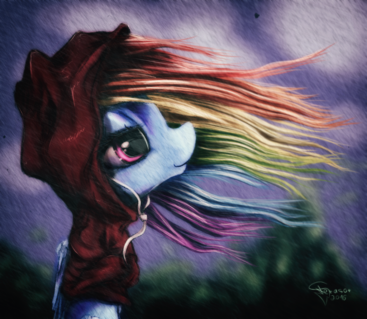 A little stormy - My little pony, Rainbow dash