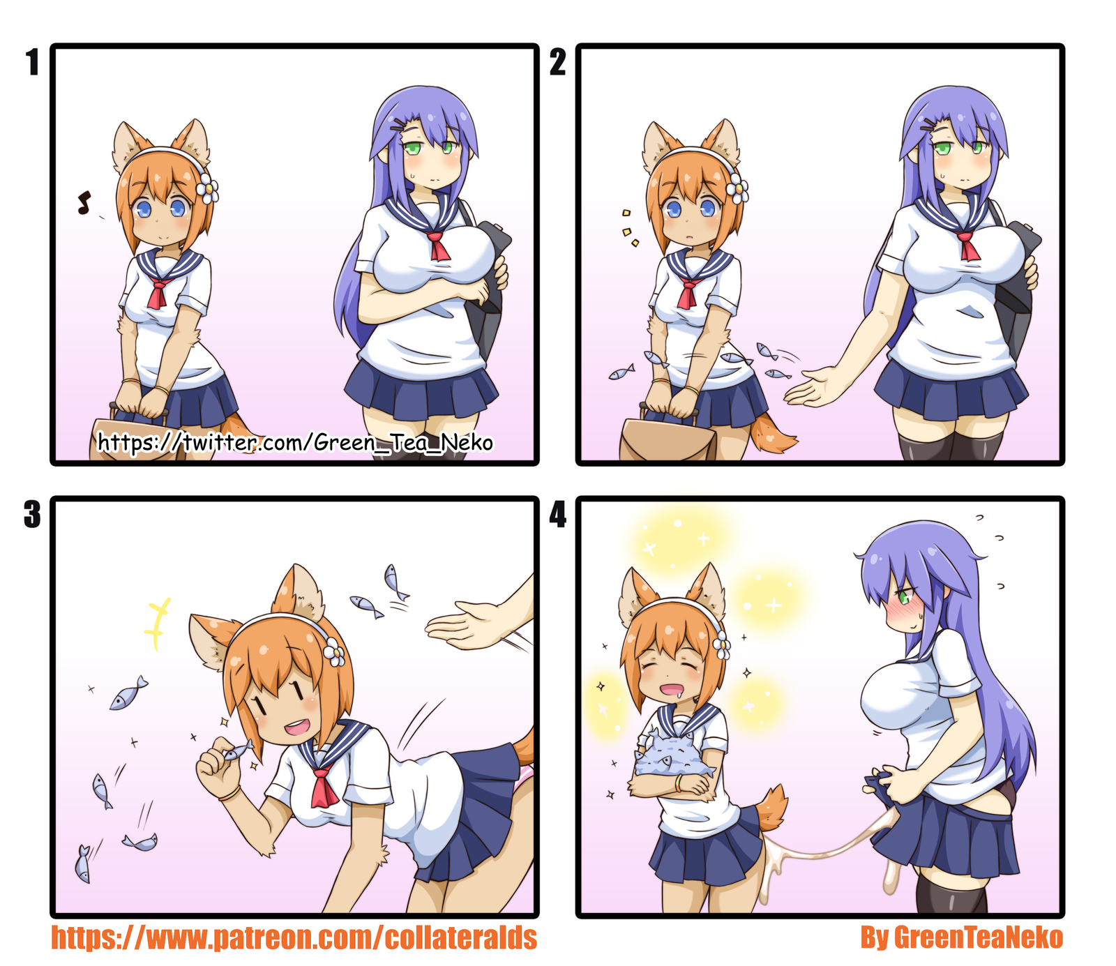 Senpai's gift - NSFW, Greenteaneko, Comics