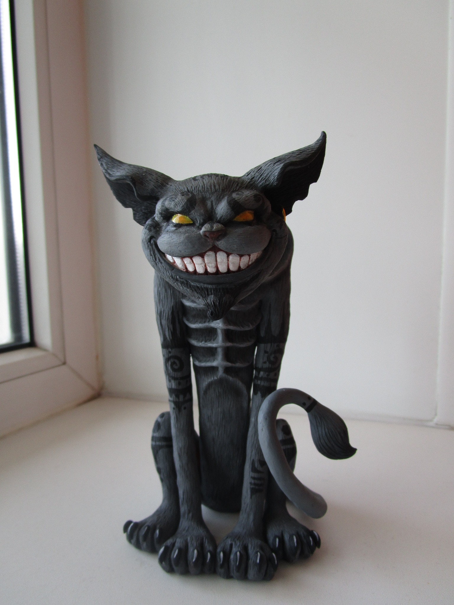 Cheshire family :) - My, Cheshire Cat, Alice: Madness Returns, Polymer clay, Nooboslowpokopanda, Longpost