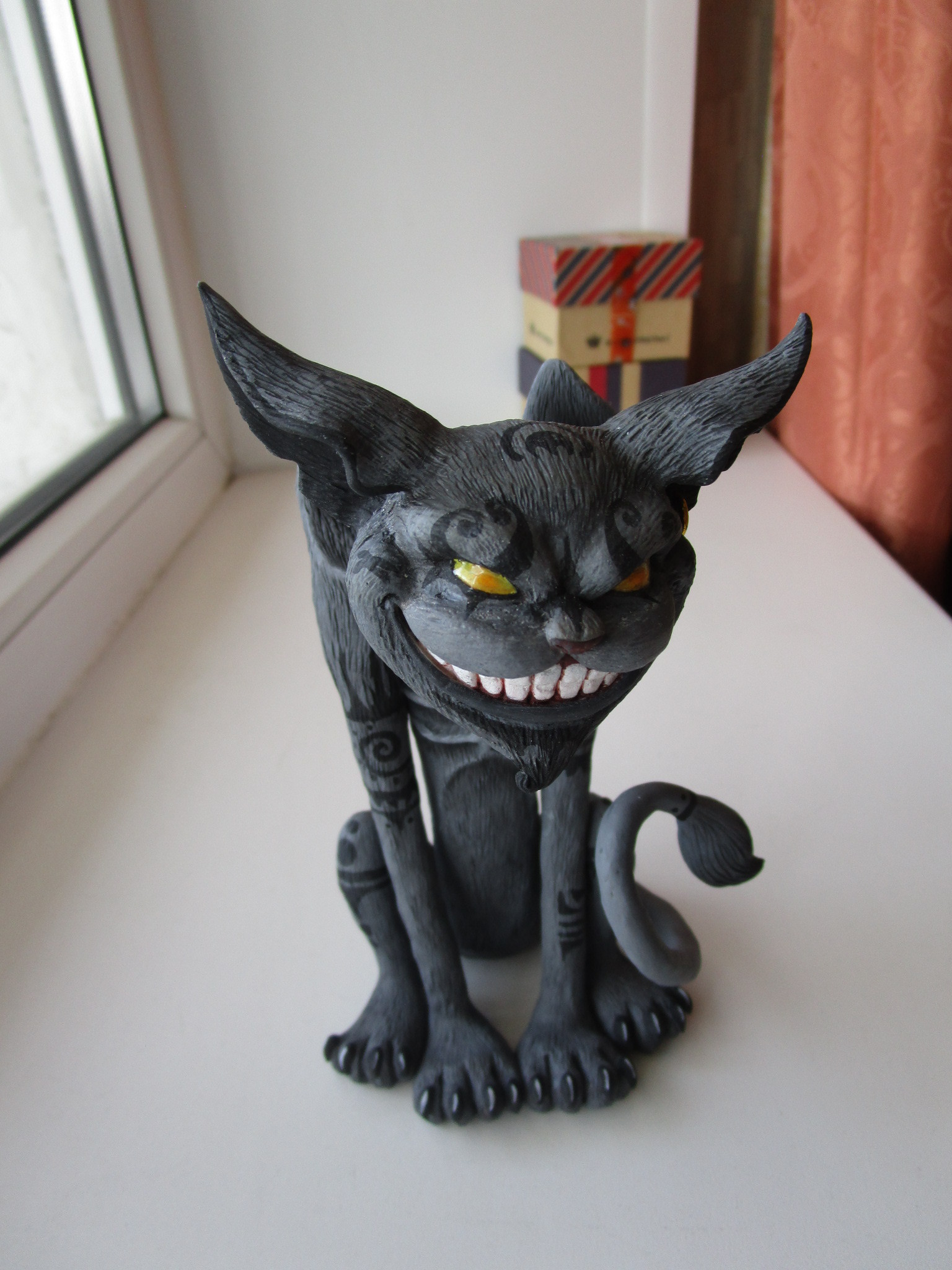 Cheshire family :) - My, Cheshire Cat, Alice: Madness Returns, Polymer clay, Nooboslowpokopanda, Longpost