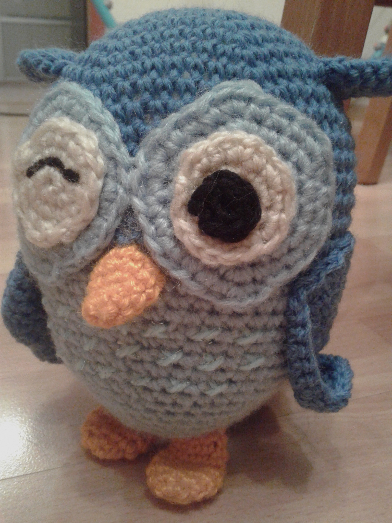 Owl amigurumi - My, Amigurumi, Crochet, Soft toy