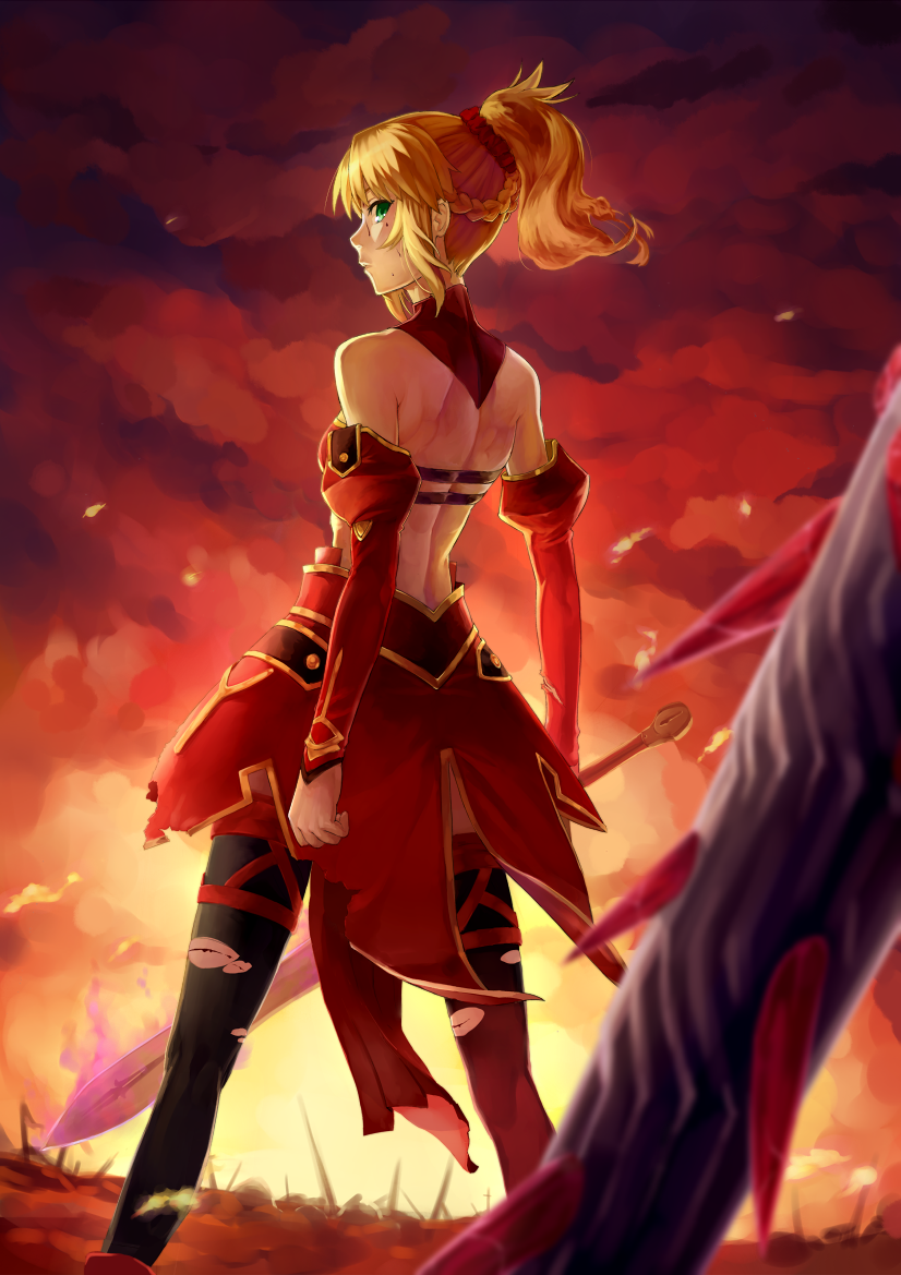 Nero and Mordred, mmm - Fate apocrypha, Fate-Extra, Mordred, Nero claudius, Longpost, Anime